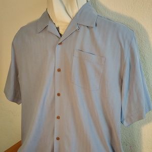 Men's Tommy Bahama Button Up Front Silk Shirt SS